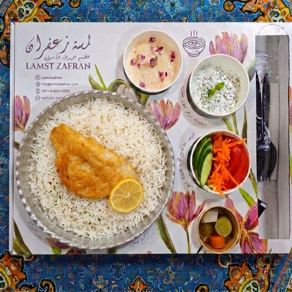 Fried Fillet Fish with Rice